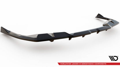 Maxton Mittlerer Diffusor Heck Ansatz DTM Look für V.2 BMW i4 M-Paket G26 schwarz Hochglanz