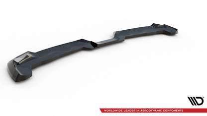 Maxton Zentrale Hinten Splitte Mini Cooper S F56 Facelift schwarz Hochglanz