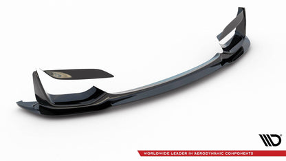 Maxton Front Ansatz für + Rahmen Fur Seitlich Lufteinlasse BMW M3 F80 schwarz matt