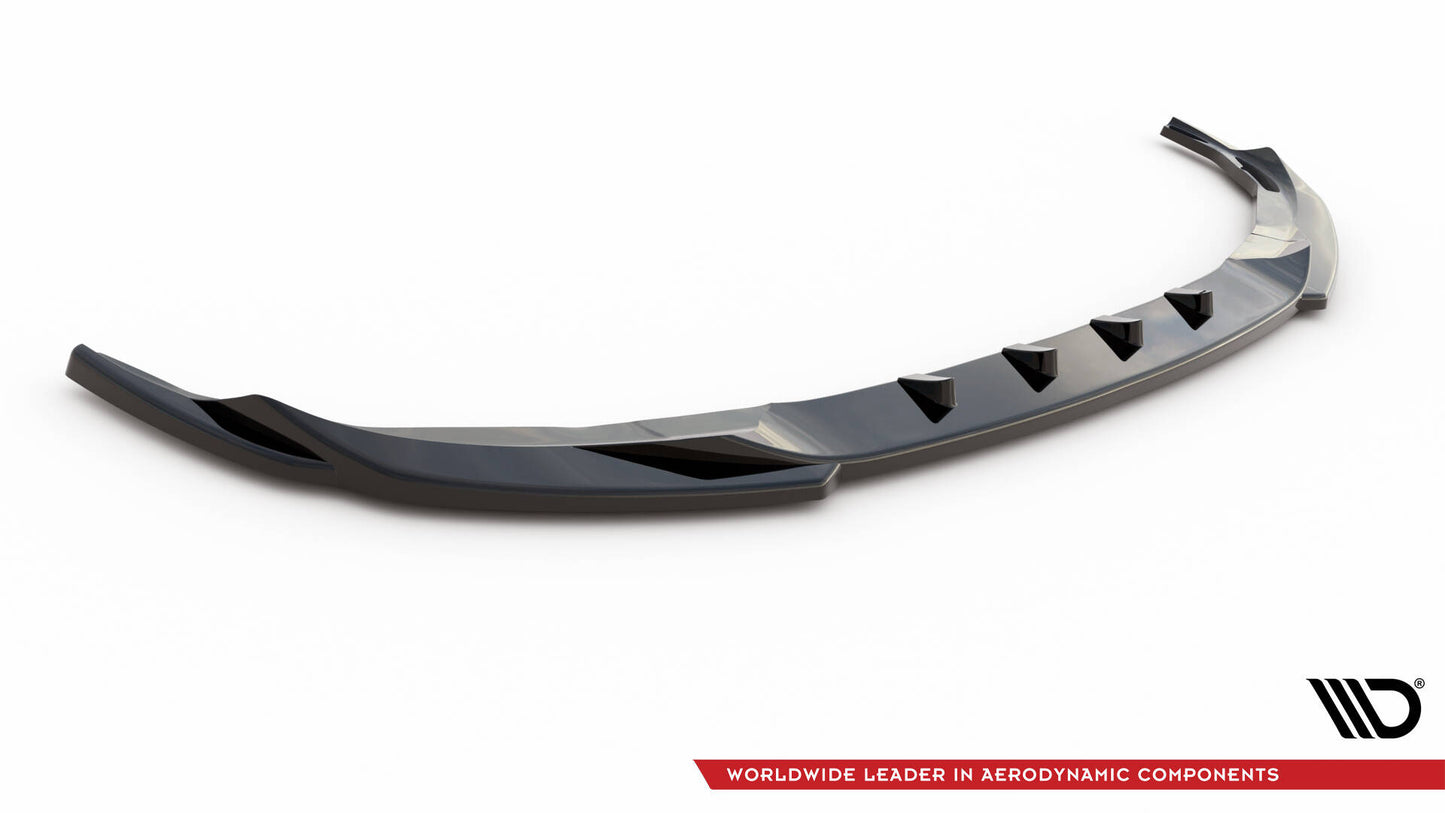 Maxton Front Ansatz V.2 für BMW 3er Sport Line G20 / G21 schwarz Hochglanz