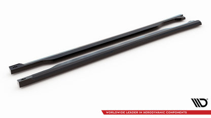 Maxton Seitenschweller Ansatz für Kia Sorento Mk4 schwarz Hochglanz