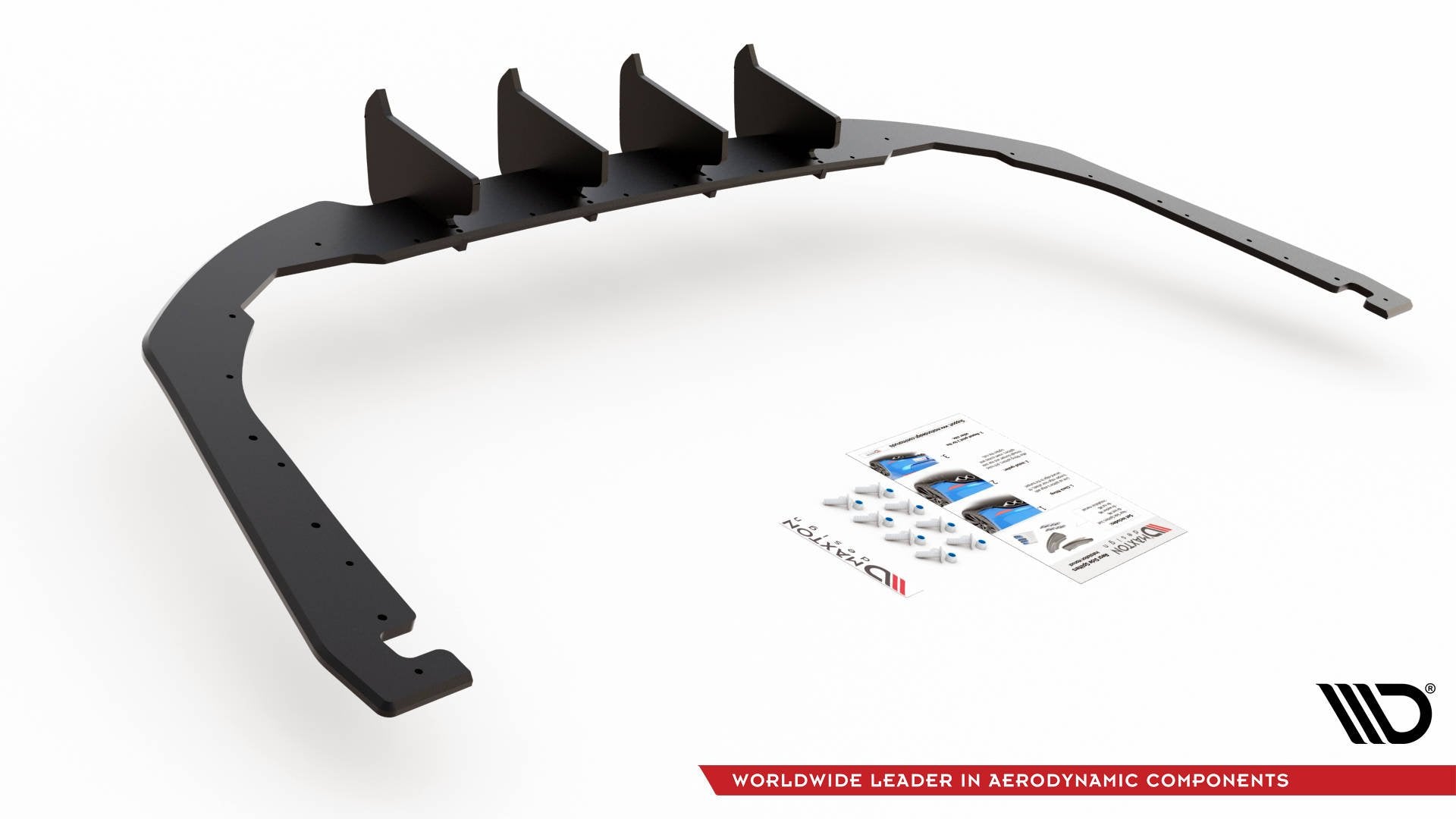 Maxton Robuste Racing Diffusor Heck Ansatz für Volkswagen Arteon R-Line