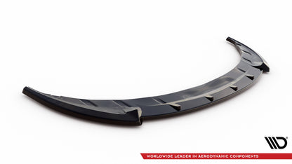 Maxton Front Ansatz für Toyota Yaris Mk3 Facelift schwarz Hochglanz