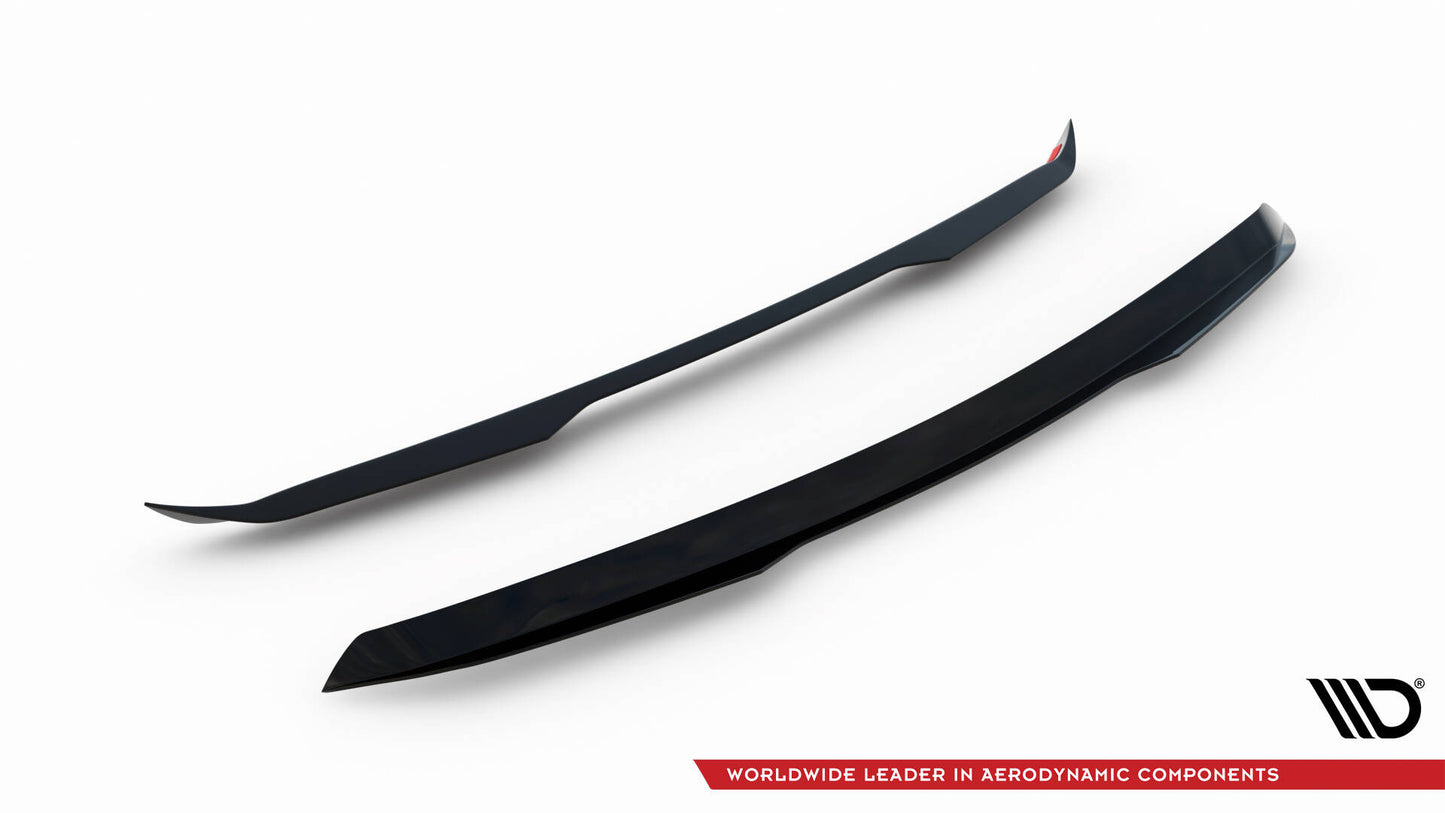 Maxton Spoiler CAP für Mazda 6 Kombi Mk3 Facelift schwarz Hochglanz