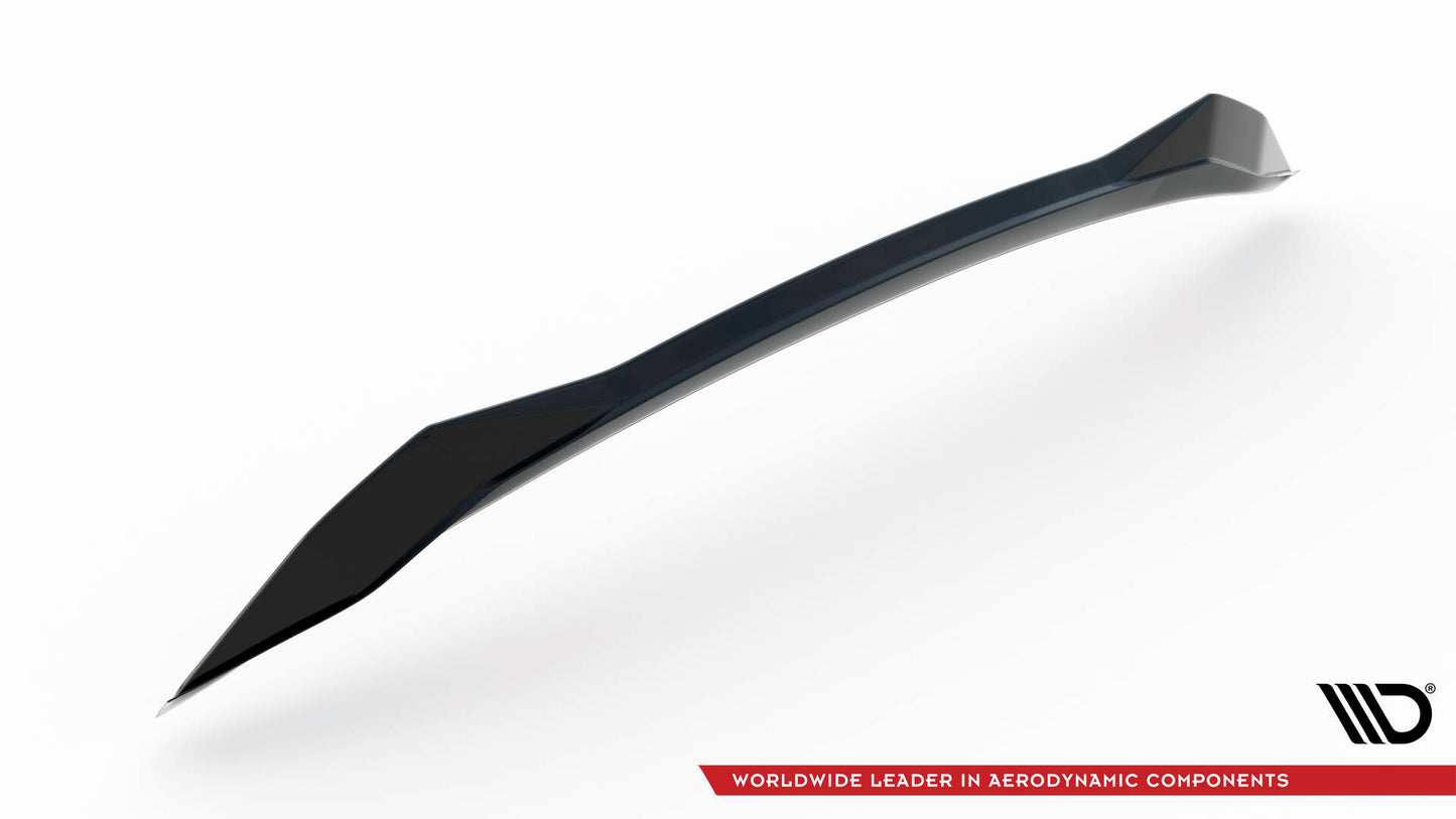 Maxton Niedriger Spoiler CAP für 3D Lexus RX Mk4 Facelift schwarz Hochglanz