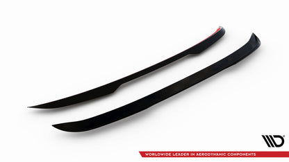 Maxton Spoiler CAP für Porsche Cayenne Coupe Mk3 schwarz Hochglanz