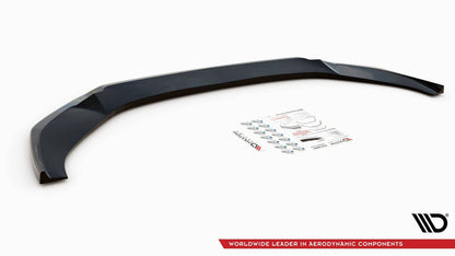 Maxton Front Ansatz V.3 für Audi A6 S-Line / S6 C8  schwarz Hochglanz