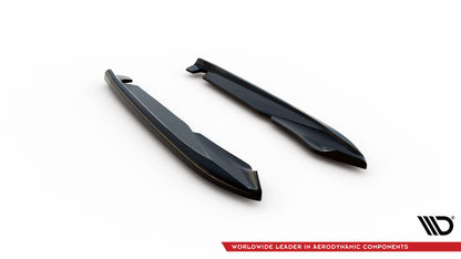 Maxton Heck Ansatz Flaps Diffusor V.2 für Seat Leon Cupra Sportstourer Mk3 schwarz Hochglanz