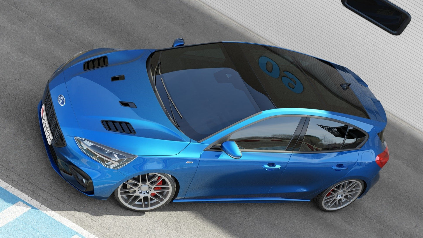 Maxton Motorhauben Luftschlitze Ford Focus ST-Line / ST Mk4 Carbon Look