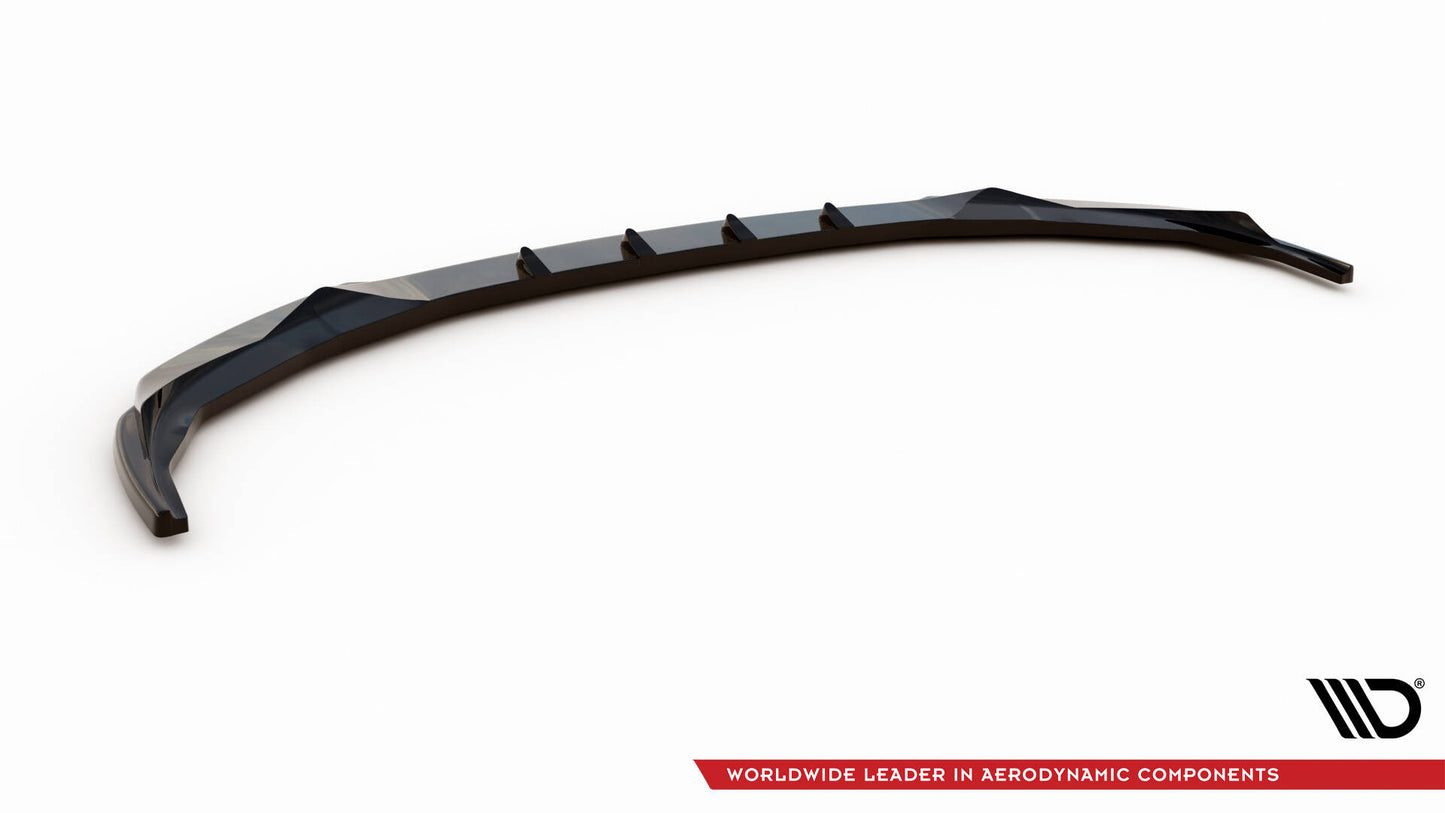 Maxton Front Ansatz V.2 für BMW 3er Sport Line G20 / G21 schwarz Hochglanz