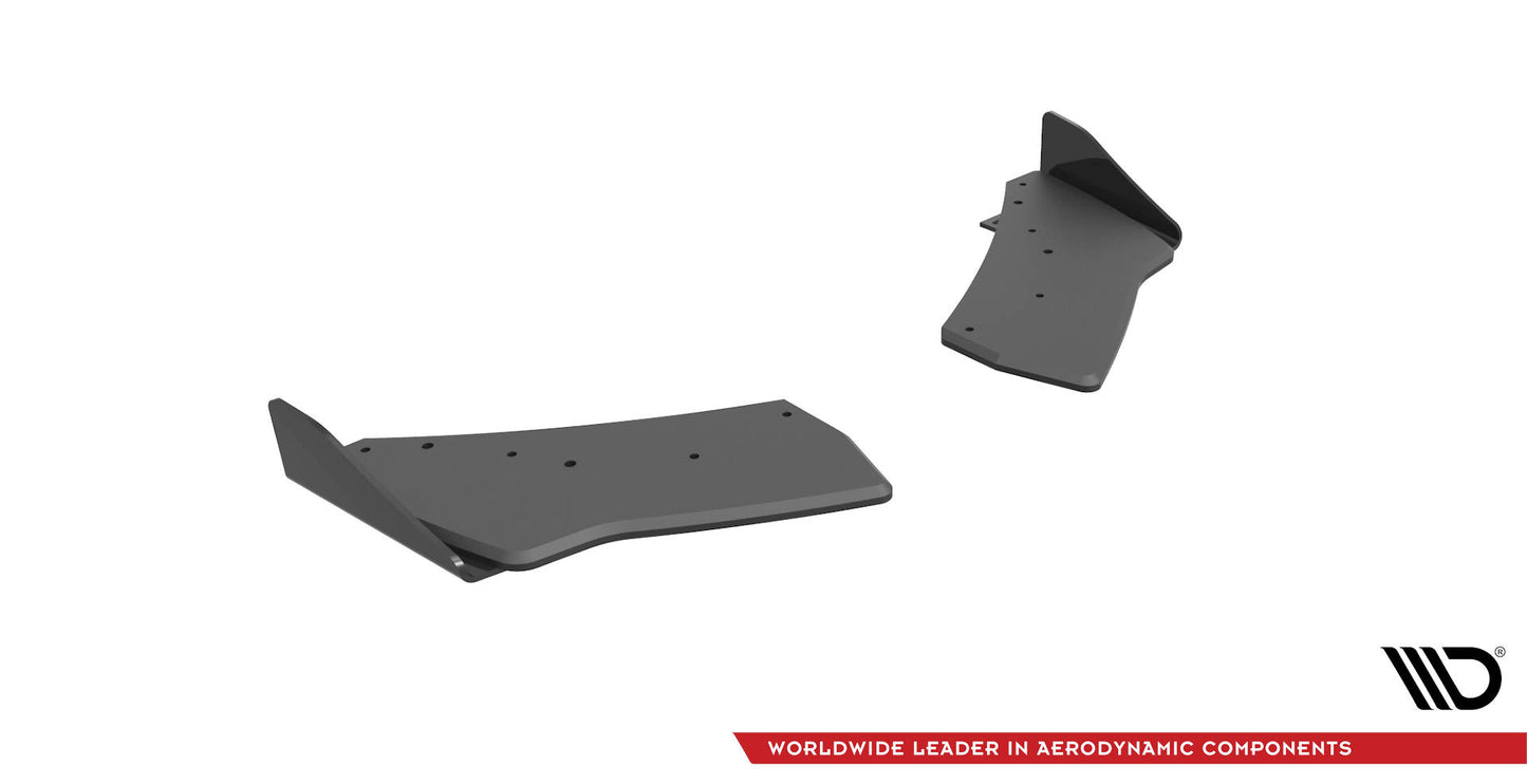 Maxton Street Pro Heck Ansatz Flaps Diffusor +Flaps für Volkswagen Golf R Mk7 schwarz Hochglanz