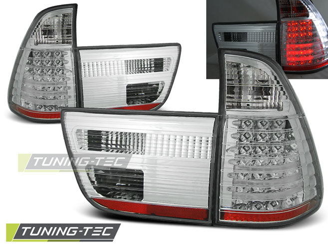 Tuning-Tec LED Rückleuchten für BMW X5 E53 99-03 chrom