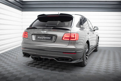 Maxton Höher Spoiler CAP für 3D Bentley Bentayga Mk1  schwarz Hochglanz