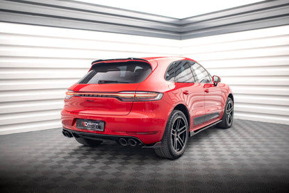 Maxton Spoiler CAP für Porsche Macan Mk1 Facelift schwarz Hochglanz