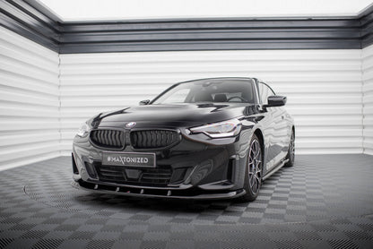 Maxton Front Ansatz V.1 für BMW 2 Coupe G42 schwarz Hochglanz
