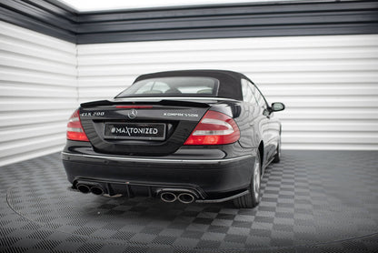 Maxton Heck Ansatz Flaps Diffusor V.2 für Mercedes-Benz CLK W209 schwarz Hochglanz