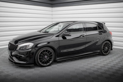 Maxton Street Pro Seitenschweller Ansatz für Mercedes-Benz A AMG-Line W176 Facelift