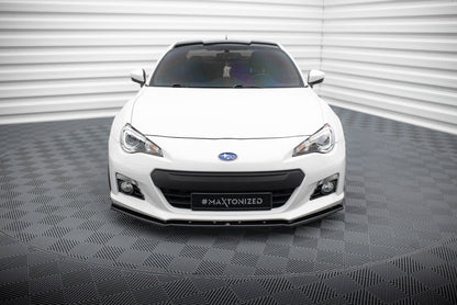 Maxton Front Ansatz V.4 für Subaru BRZ schwarz Hochglanz