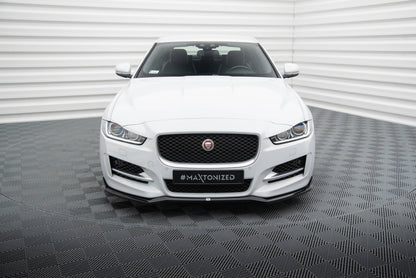 Maxton Front Ansatz V.1 für Jaguar XE R-Sport X760 schwarz Hochglanz