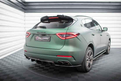 Maxton Mittlerer Diffusor Heck Ansatz DTM Look für Maserati Levante Mk1 schwarz Hochglanz