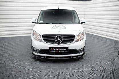 Maxton Front Ansatz für Mercedes-Benz Citan Mk1 schwarz Hochglanz