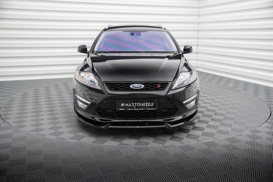 Maxton Front Ansatz V.2 für Ford Mondeo ST-Line Mk4 Facelift schwarz Hochglanz