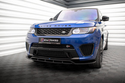 Maxton Front Ansatz V.2 für Land Rover Range Rover Sport SVR Mk2 schwarz Hochglanz