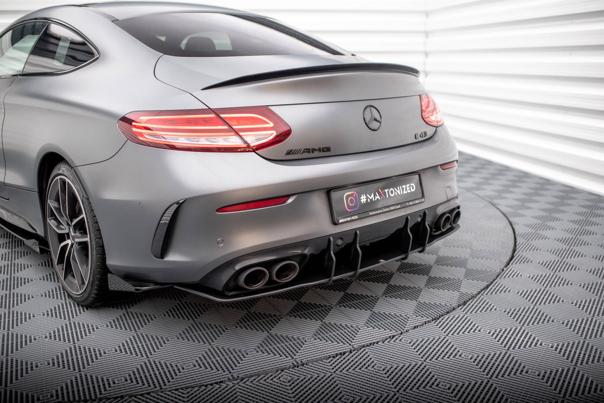 Maxton Street Pro Heckschürze für Mercedes-AMG C43 Coupe C205 Facelift