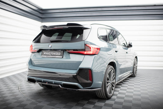 Maxton Mittlerer Diffusor Heck Ansatz DTM Look für BMW X1 M-Paket U11 schwarz Hochglanz