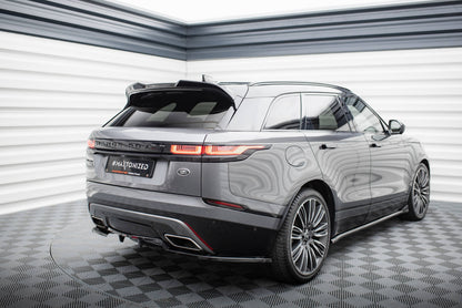 Maxton Mittlerer Diffusor Heck Ansatz DTM Look für Land Rover Range Rover Velar R-Dynamic Mk1 schwarz Hochglanz