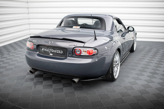 Maxton Heck Ansatz Flaps Diffusor für Mazda MX5 NC (Mk3) schwarz Hochglanz