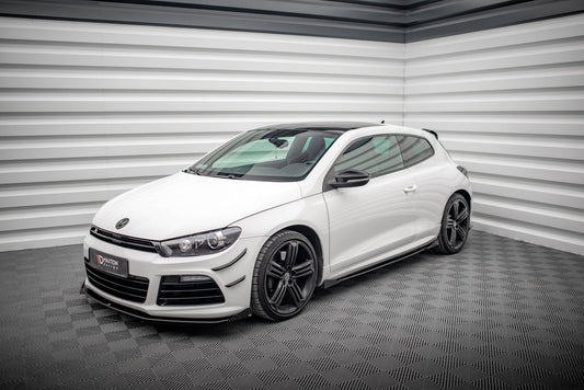 Maxton Street Pro Seitenschweller Ansatz für + Flaps Volkswagen Scirocco R Mk3 schwarz Hochglanz