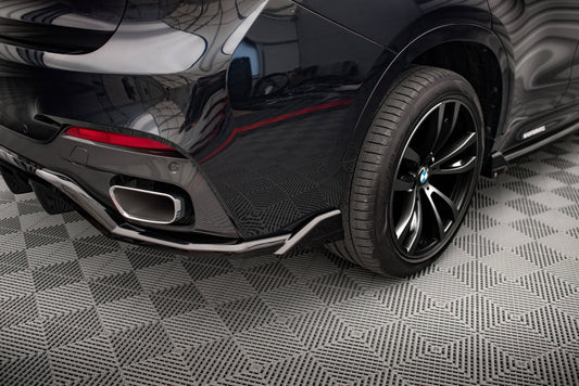 Maxton Mittlerer Diffusor Heck Ansatz DTM Look für BMW X6 M-Paket F16 schwarz Hochglanz