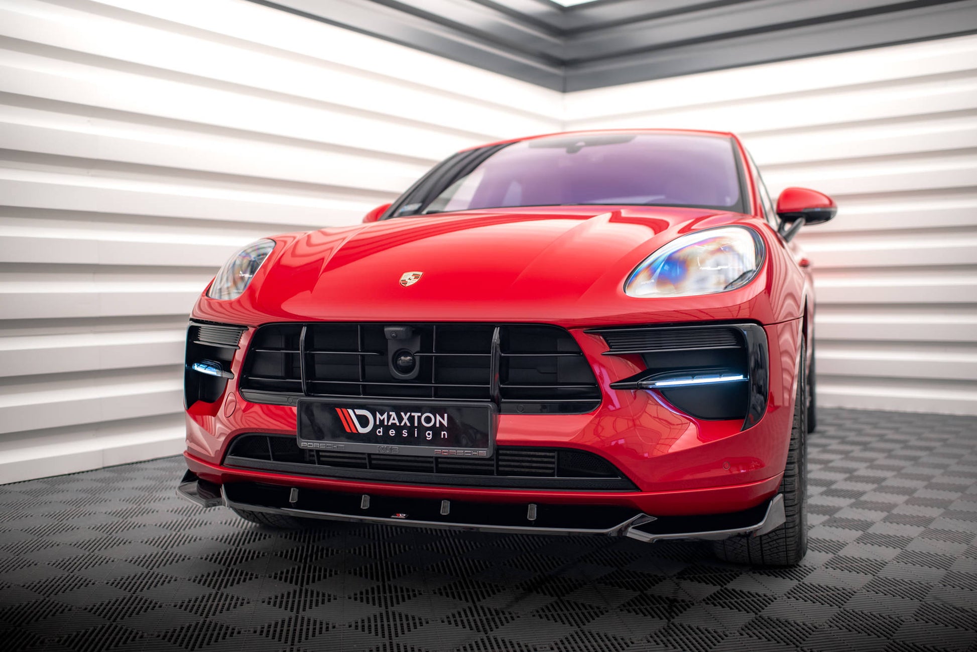 Maxton Front Ansatz V.1 für Porsche Macan Mk1 Facelift Carbon Look