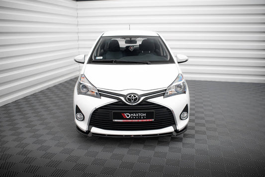 Maxton Front Ansatz für Toyota Yaris Mk3 Facelift schwarz Hochglanz