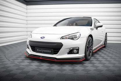 Maxton Front Ansatz V.3 für Subaru BRZ schwarz Hochglanz