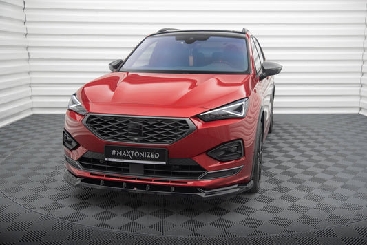 Maxton Front Ansatz V.2 für Seat Tarraco FR Mk1 schwarz Hochglanz