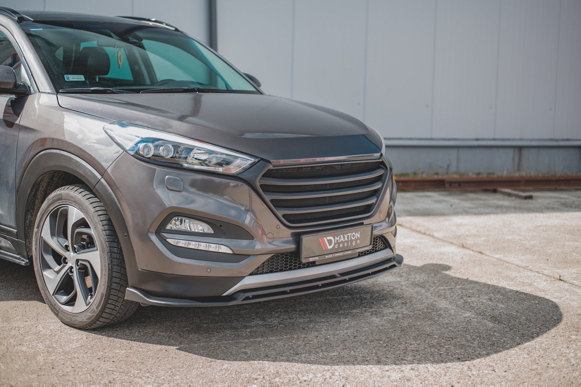 Maxton Front Ansatz für Hyundai Tucson Mk3 schwarz Hochglanz