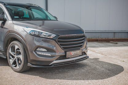 Maxton Front Ansatz für Hyundai Tucson Mk3 schwarz Hochglanz