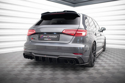 Maxton Diffusor Heck Ansatz für Audi S3 Sportback 8V Facelift