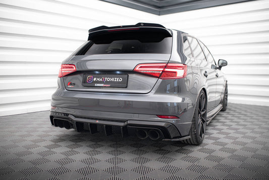 Maxton Diffusor Heck Ansatz für Audi S3 Sportback 8V Facelift