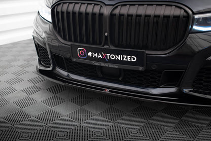 Maxton Front Ansatz V.4 für BMW 7 G11 M-Paket Facelift schwarz Hochglanz