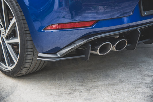 Maxton Robuste Racing Heck Ansatz Flaps Diffusor für VW Golf 7 R Facelift