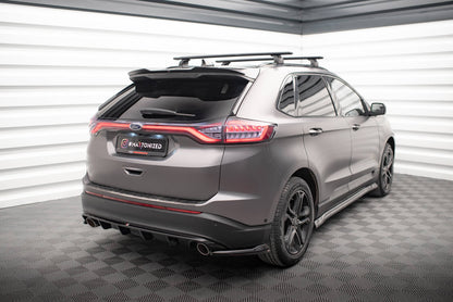 Maxton Heck Ansatz Flaps Diffusor V.2 für Ford Edge Mk2 schwarz Hochglanz