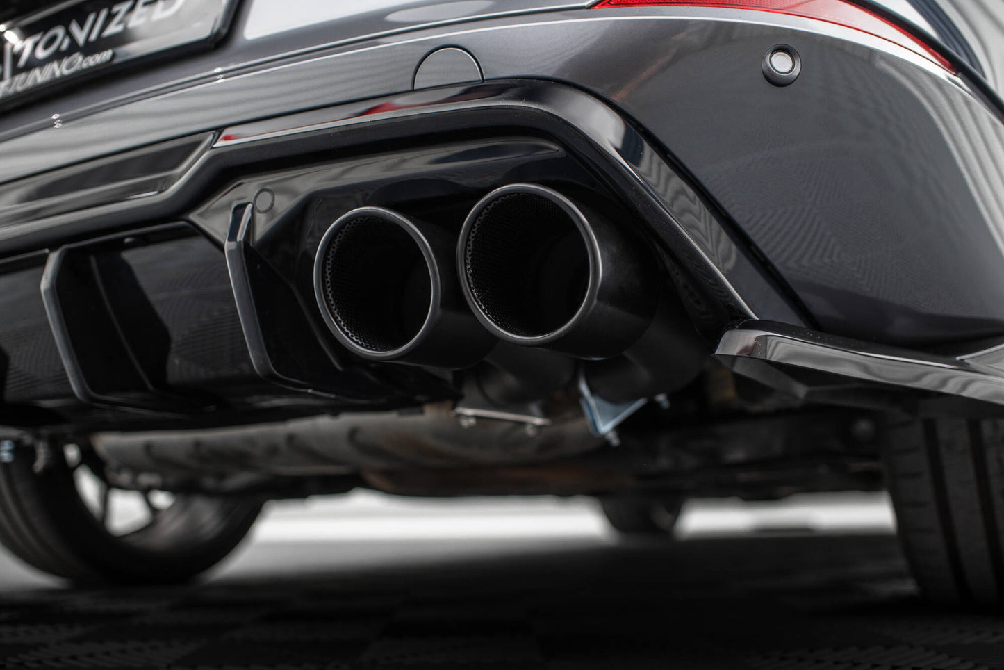 Maxton Diffusor Heck Ansatz V.3 für Cupra Formentor VZ Mk1 schwarz Hochglanz
