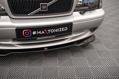 Maxton Front Ansatz V.2 für Volvo C70 Mk1 schwarz Hochglanz