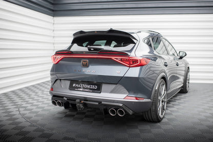 Maxton Diffusor Heck Ansatz V.3 für Cupra Formentor VZ Mk1 schwarz Hochglanz