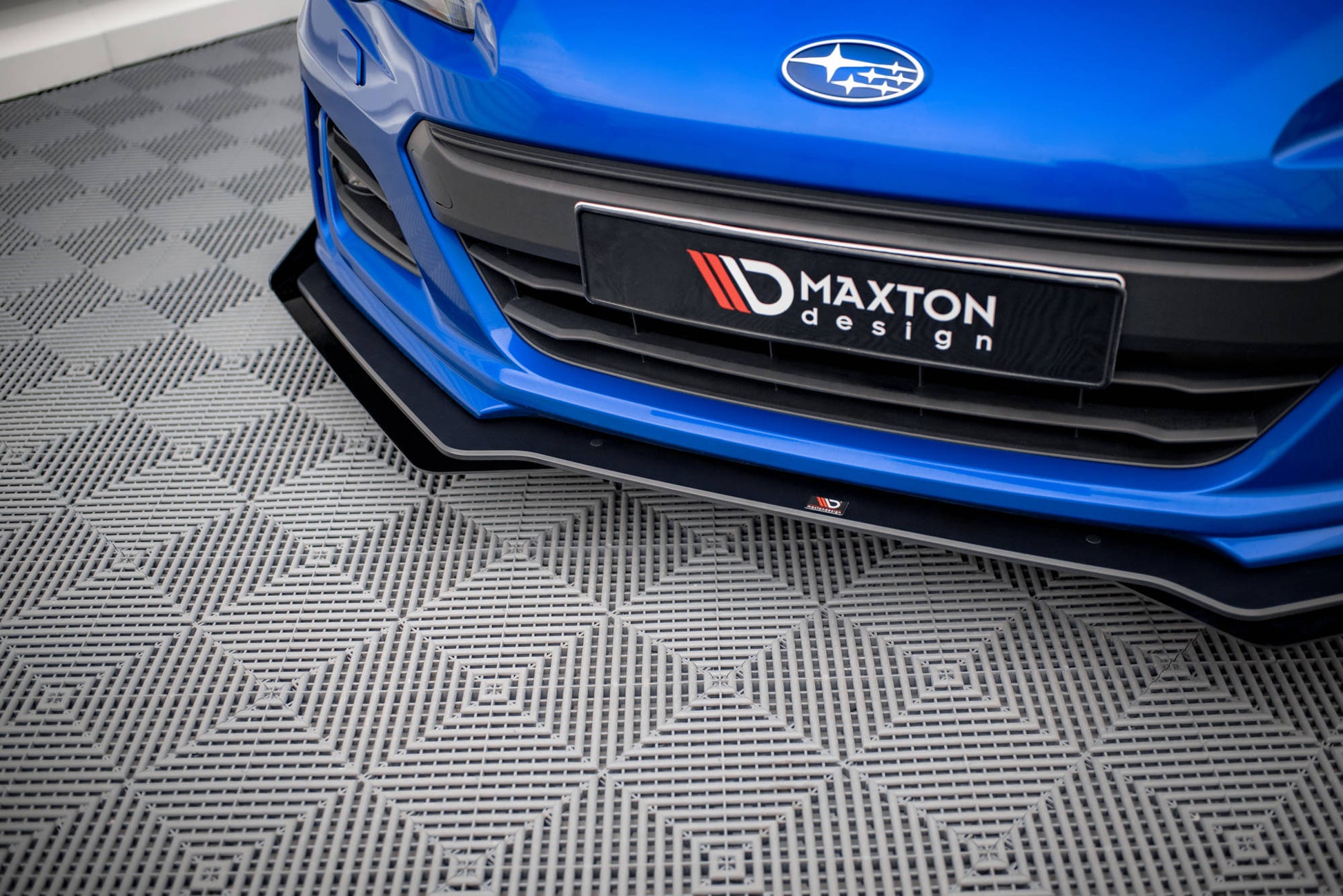 Maxton Street Pro Front Ansatz für +Flaps für V.1 + Flaps Subaru BRZ Mk1 Facelift schwarz Hochglanz