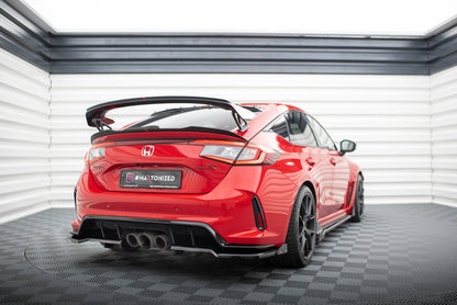 Maxton Mittlerer Diffusor Heck Ansatz DTM Look für V.1 + Flaps Honda Civic Type-R Mk 11