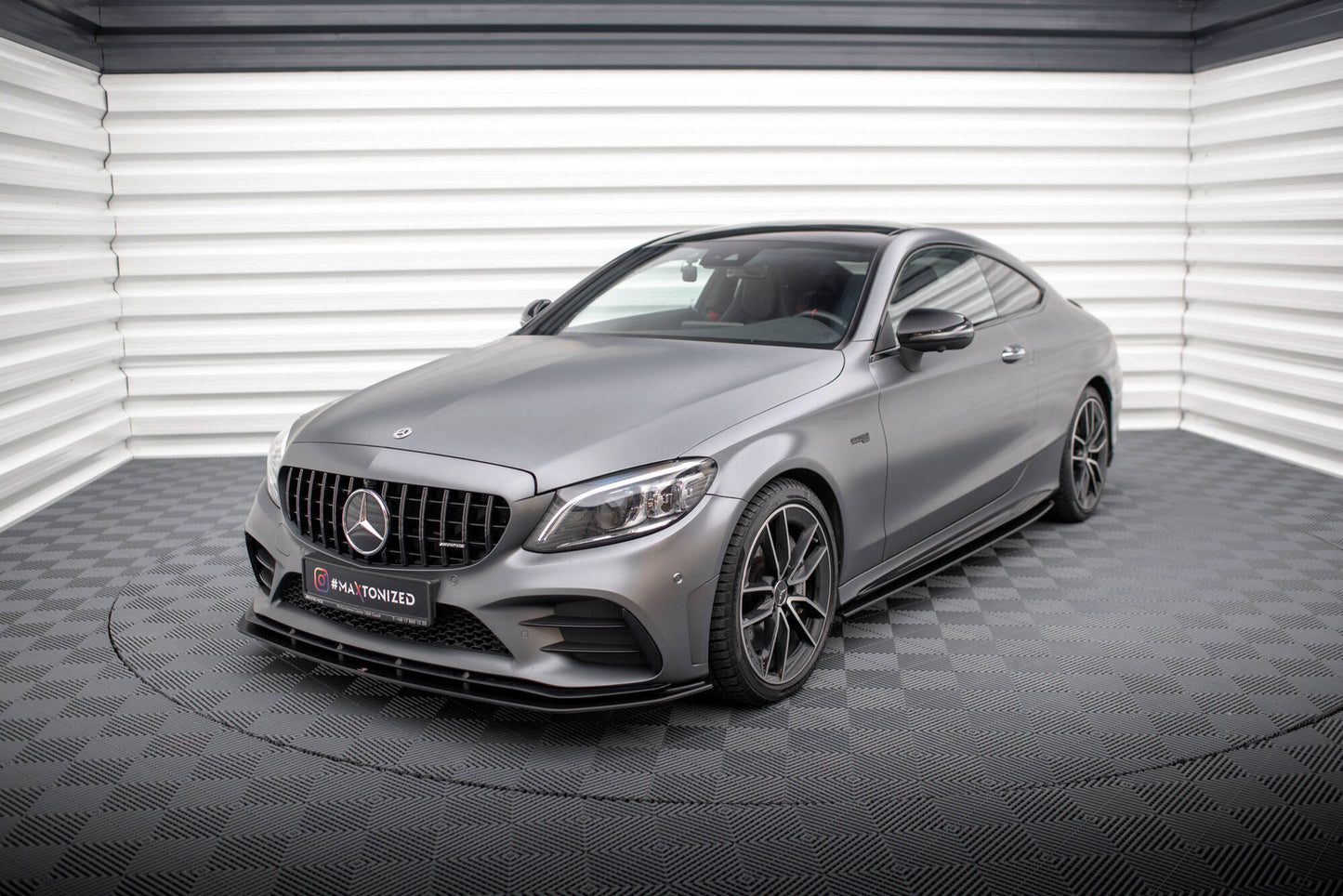 Maxton Street Pro Seitenschweller Ansatz für Mercedes-AMG C43 Coupe C205 Facelift